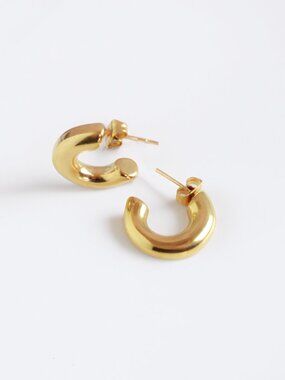Mini Hoop Stud Earrings